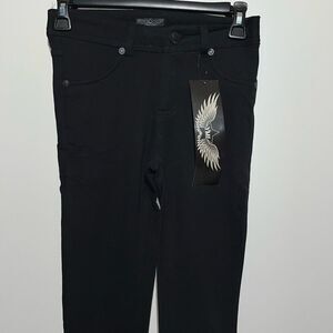 YMI Women's Black Stretch Slim Fit Skinny Leg Jeans Dark Wash Size Small NWT